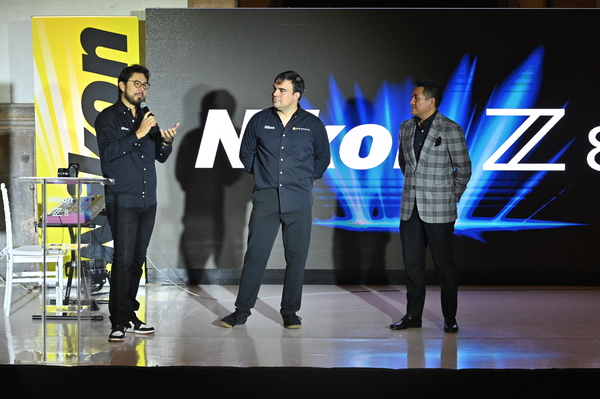 José Jiménez, Carlos Rodríguez y José Luis Santana en la presentación de la nueva Nikon Z 8 