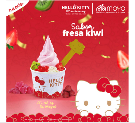 Moyo se nutre con los colores de Hello Kitty en el aniversario 50 de la gatita