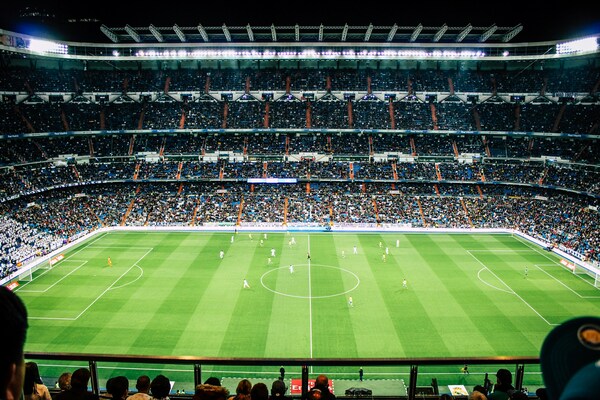 Un partido de futbol en uno de los estadios de Viena
