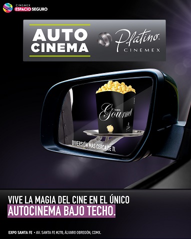 Abre el primer Autocinema Platino Cinemex en CDMX