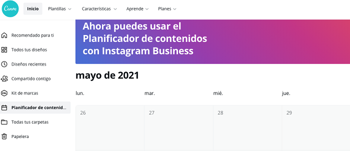 Los usuarios de Canva ya pueden diseñar, programar y publicar contenidos en Instagram