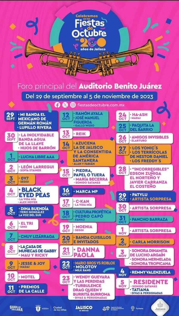 Foto del cartel de las Fiestas de Octubre