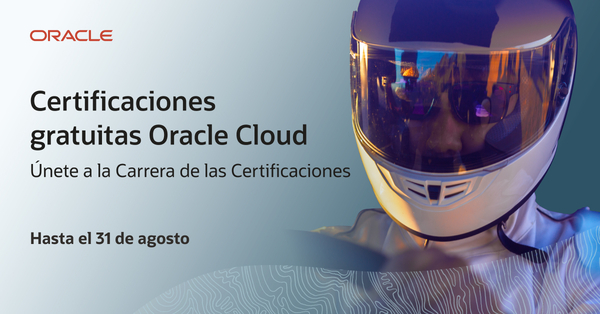 Cartel promocional sobre las certificaciones de Oracle