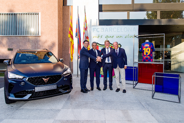Cupra y el FC Barcelona unen sus fuerzas en una alianza global