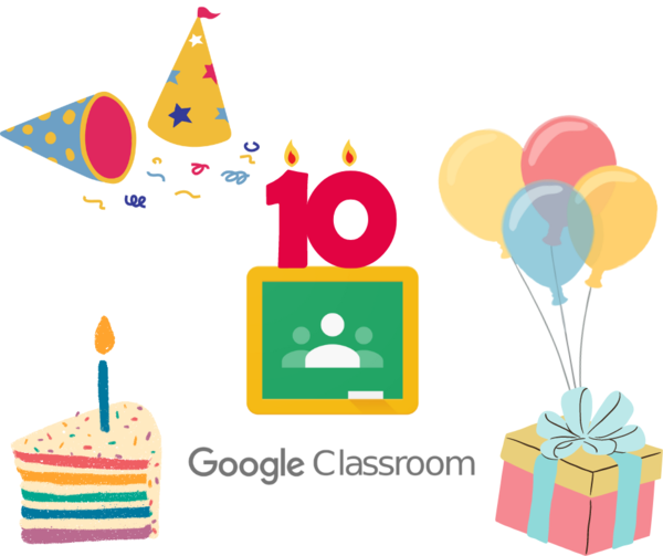 Google Classroom 10 aniversario