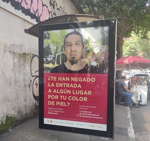 Campaña contra el racismo en espacios públicos de CDMX