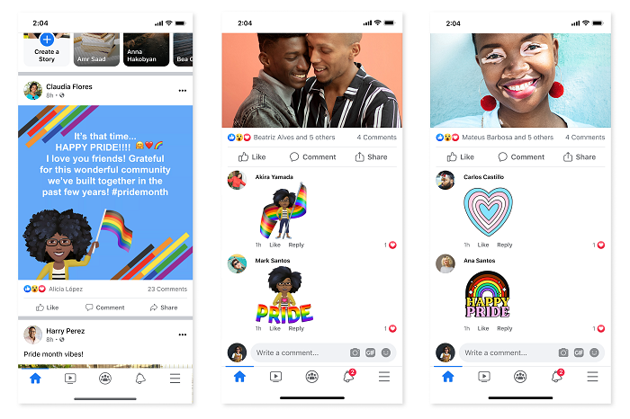 Facebook e Instagram lanzan herramientas para celebrar el Orgullo LGBTTQ+