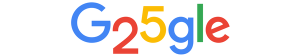 Doodle del 25 aniversario de Google