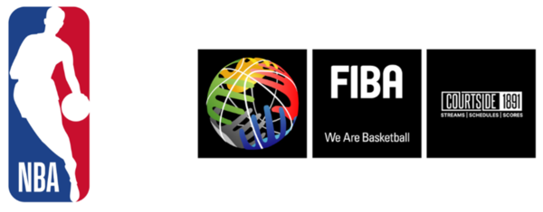 Logos de la NBA y FIBA