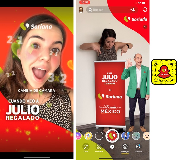 Julio Regalado en realidad aumentada y Snapchat