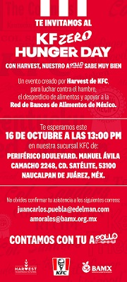  La Red de Bancos de Alimentos y KFC invita a combatir el hambre y el desperdicio de comida