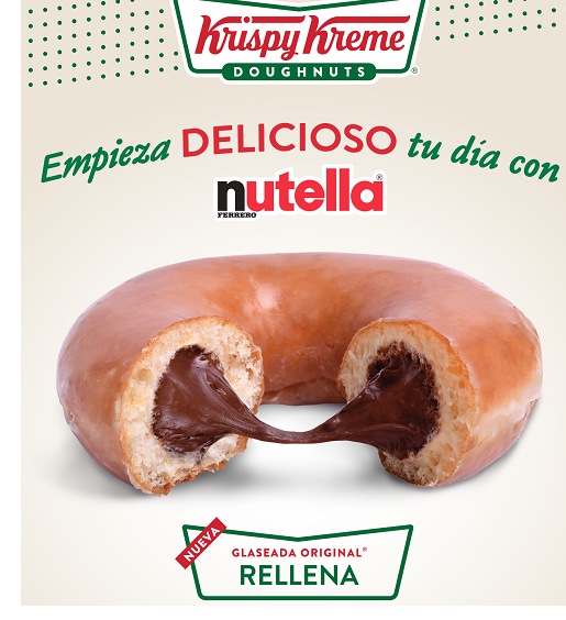 ​  Krispy Kreme atiende a los amantes de la Nutella