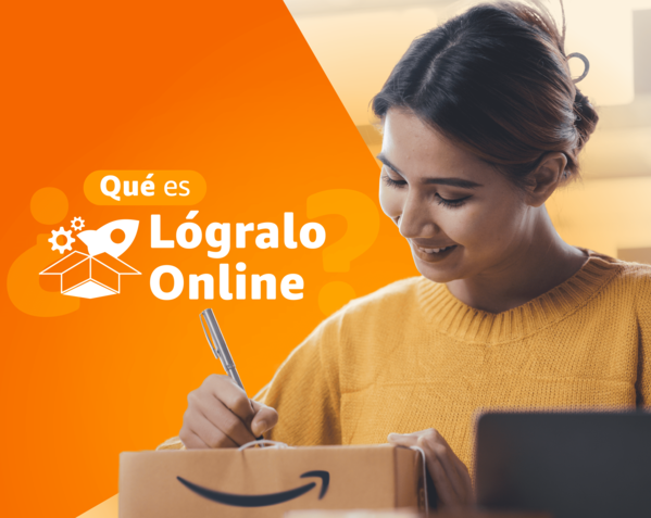 Flyer de la campaña Lógralo online de Amazon México