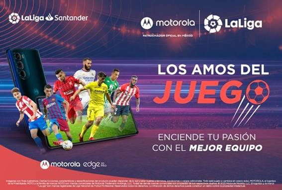Motorola, nuevo patrocinador oficial de LaLiga en México