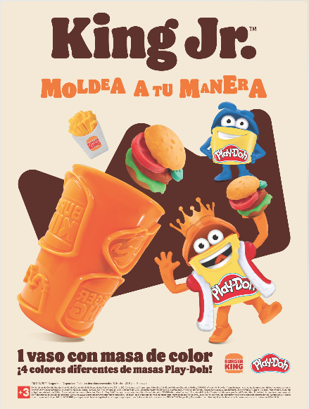 Play-Doh y Burger King se unen para hacer volar la creatividad de los más pequeños 