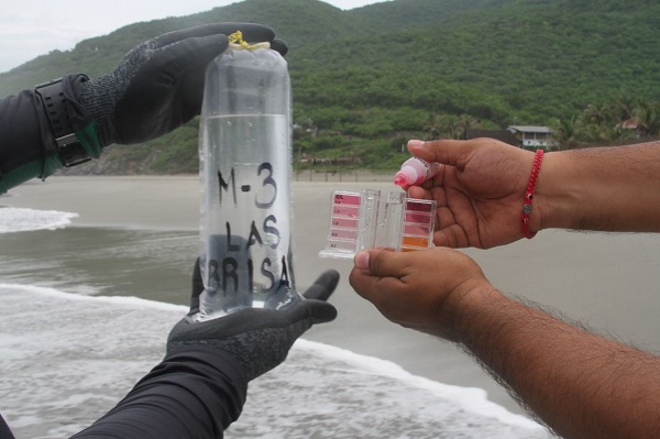 Evuación de la calidad del agua del mar en 17 estados litorales