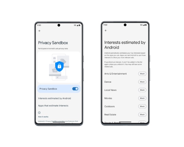 Google lanza la versión beta de Privacy Sandobox en Android