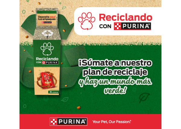 PURINA® se alía con ECOLANA y Bike Recycling para reciclar los empaques de alimento 