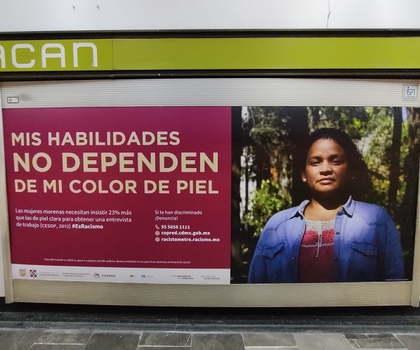 Campaña contra el racismo en espacios públicos de CDMX