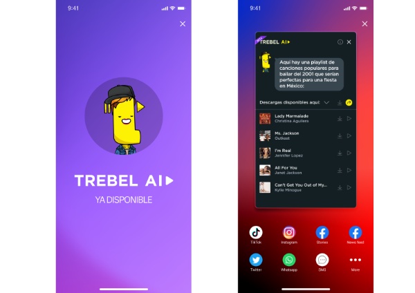 TREBEL Music lanza función basada en Inteligencia Artificial 