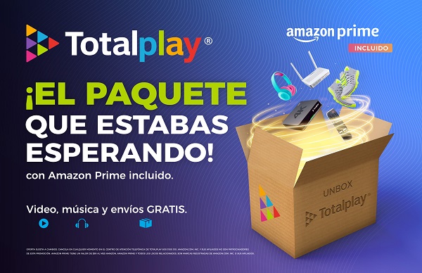 Totalplay presenta sus nuevos paquetes Amazon Prime 