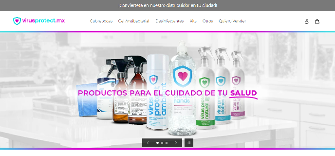 Virus Protect, una alternativa de productos para prevenir COVID-19