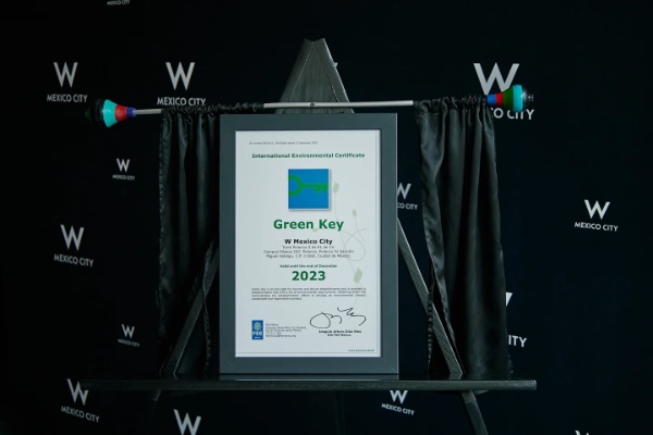 Otorgan certificación ‘Green Key’ a W MEXICO CITY