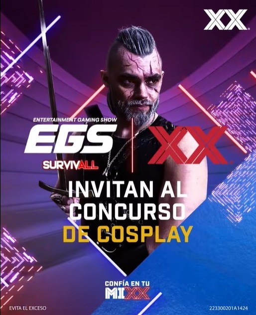 Cartel del concurso de Cosplay del EGS