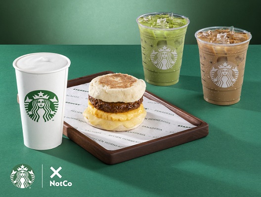 Starbucks México presenta en su menú dos nuevas opciones de productos de NotCo