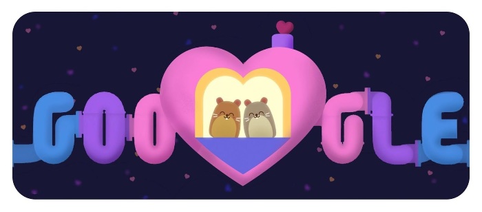 Google celebra San Valentín con un Doodle interactivo