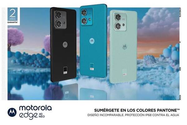 Imagen ilustrativa de los nuevos Motorola Edge Pantone