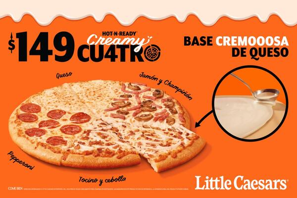 CREAMY CU4TRO: La pizza que lleva el queso a otro nivel