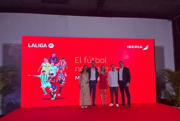 Foto del evento de presentación de la alianza entre Iberia y LALIAG