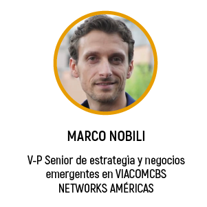 Marco Nobili V-P de Estrategia y Negocios Emergentes en ViacomCBS Networks Américas