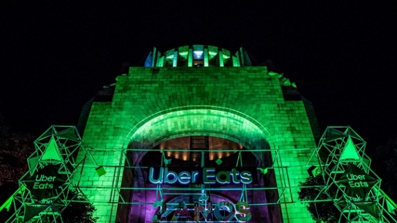 uber eats, monumento a la revolución, aniversario, 2 años
