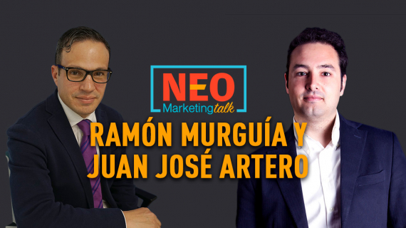 Ramón Murguía de Aliat Universidades y Juan José Artero de Hitsbook en NEO Marketing Talk