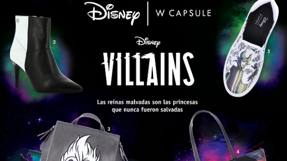 Modelos de calzado para las Villanas de Disney