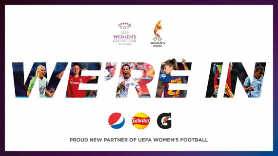 PepsiCo, patrocinador oficial de la Liga de Campeones Femenina de la UEFA 