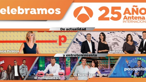 Antena 3 Internacional celebra 25 años de TV en América Latina