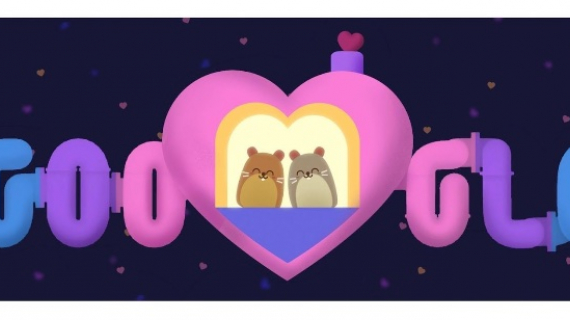 Google celebra San Valentín con un Doodle interactivo