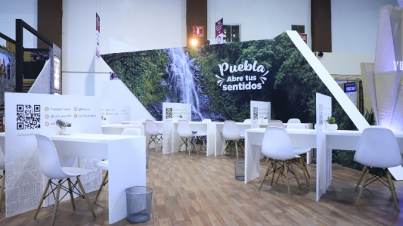 Puebla expone sus atractivos y gastronomía en el Tianguis Turístico 2022