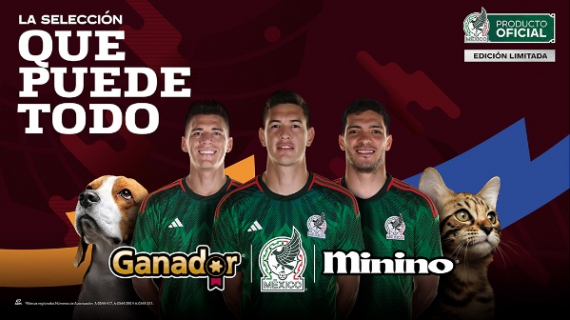 Minino y Ganador se convierten en patrocinadores de la Selección Nacional de México