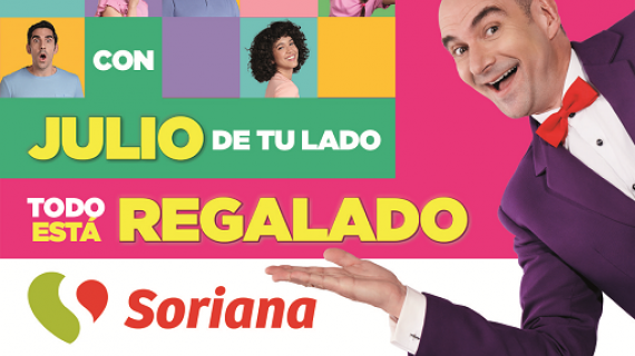 Soriana presentó la 8a. edición de su campaña promocional Julio Regalado