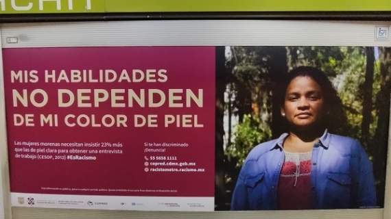 Campaña contra el racismo en espacios públicos de CDMX